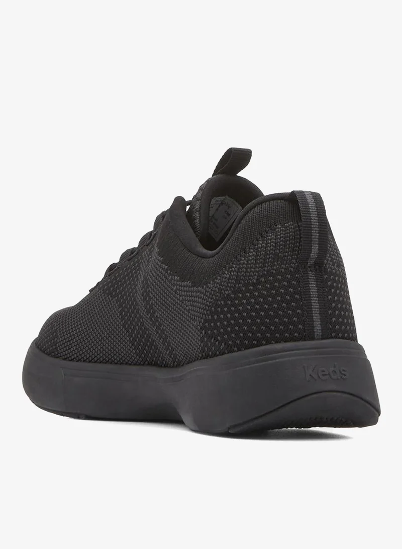 Keds Black/Black Keds Women's BlissWalk Knit Slip-On Sneaker – Machine Washable, Cushioned Athletic Comfort Shoe Black for Women | Best Price UAE